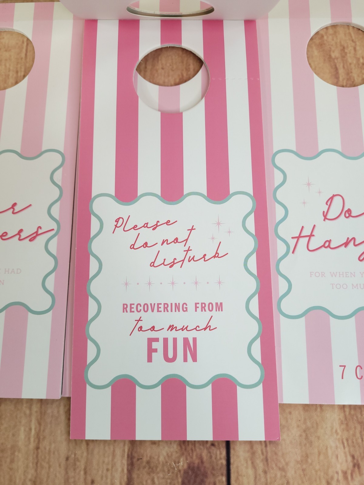 9 Pack Do Not Disturb Door Hanger Signs for Girls Trip 7 Count Each