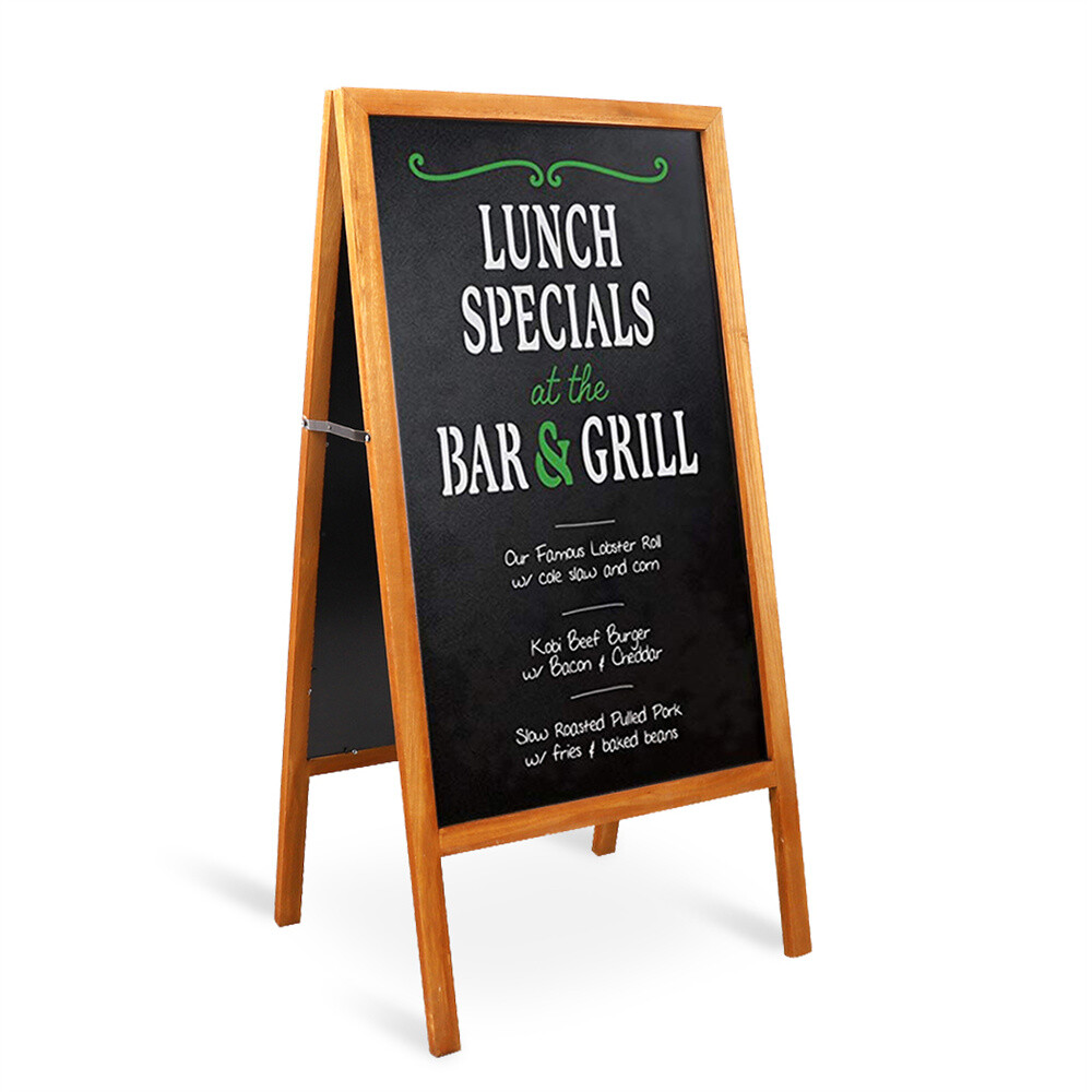 Heavy Duty Outdoor A Frame Sandwich Board Sidewalk Chalkboard Memo Sign Magnetic