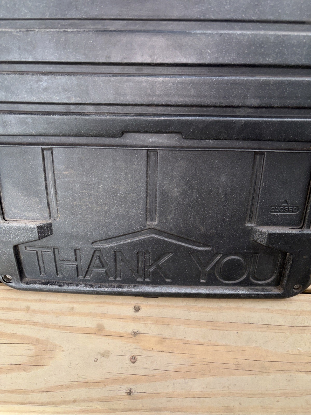 vintage Davson Industries black plastic Reader Board open/closed Sign 1989