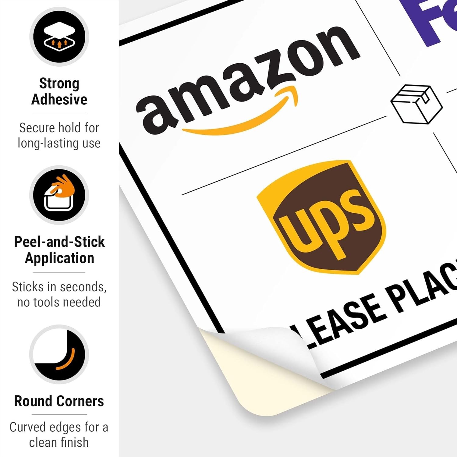 USA-Made 10×7 Delivery Instruction Sign – Weather-Resistant for All Conditions