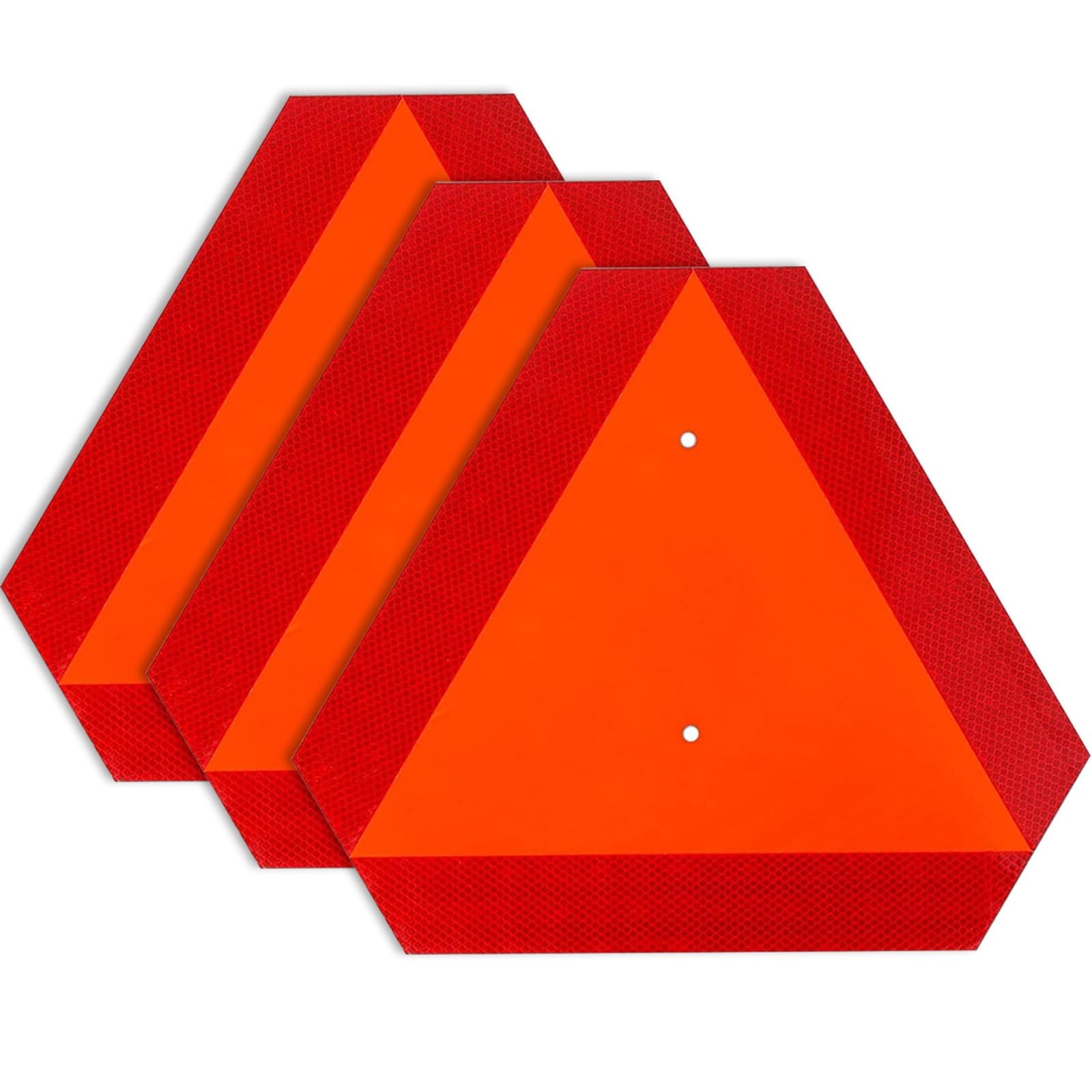 Ayifan SMV Sign Triangle 3 Pack Plastic Reflective