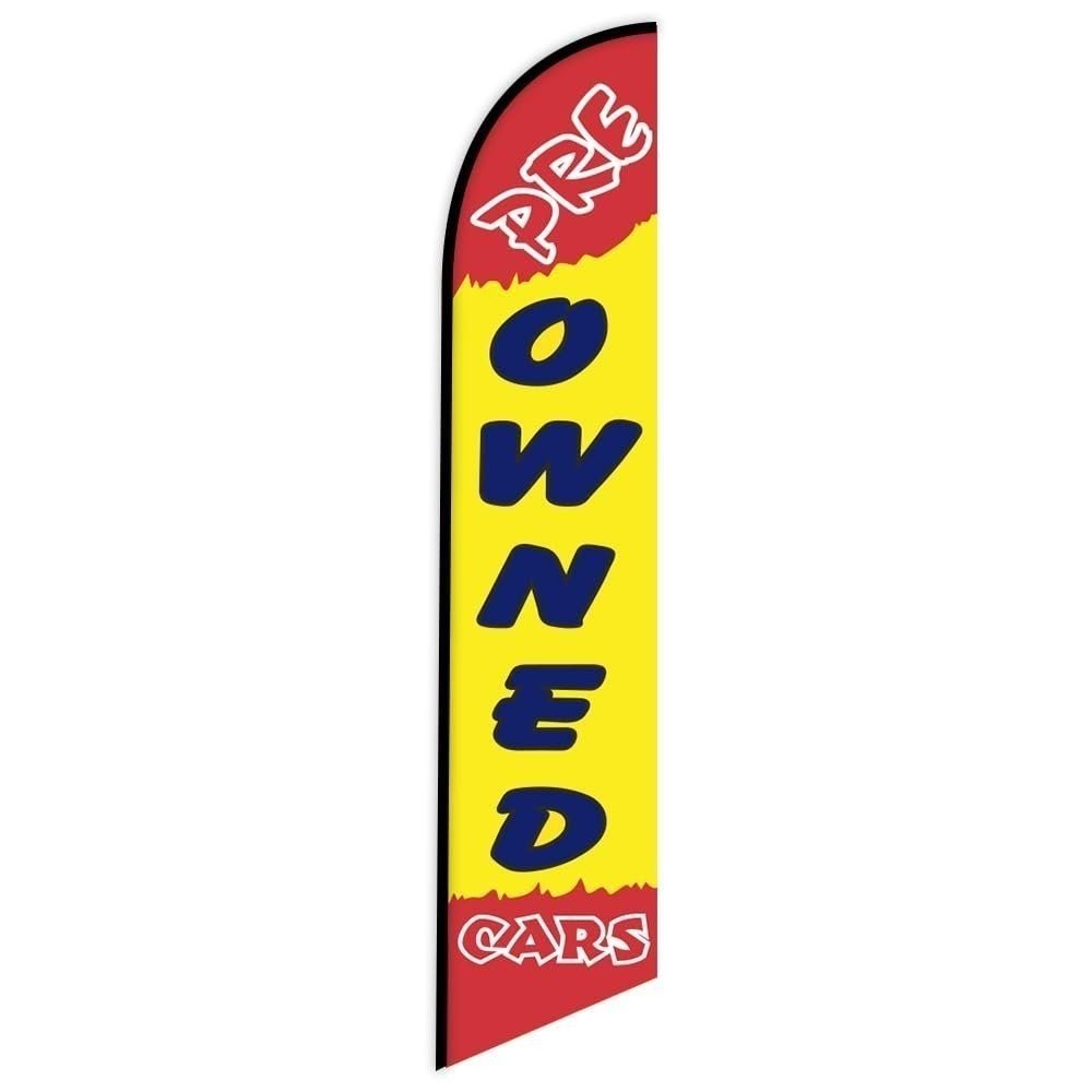 Car Dealership Promotional Package – 4 Swooper Feather Flags for Outdoor…