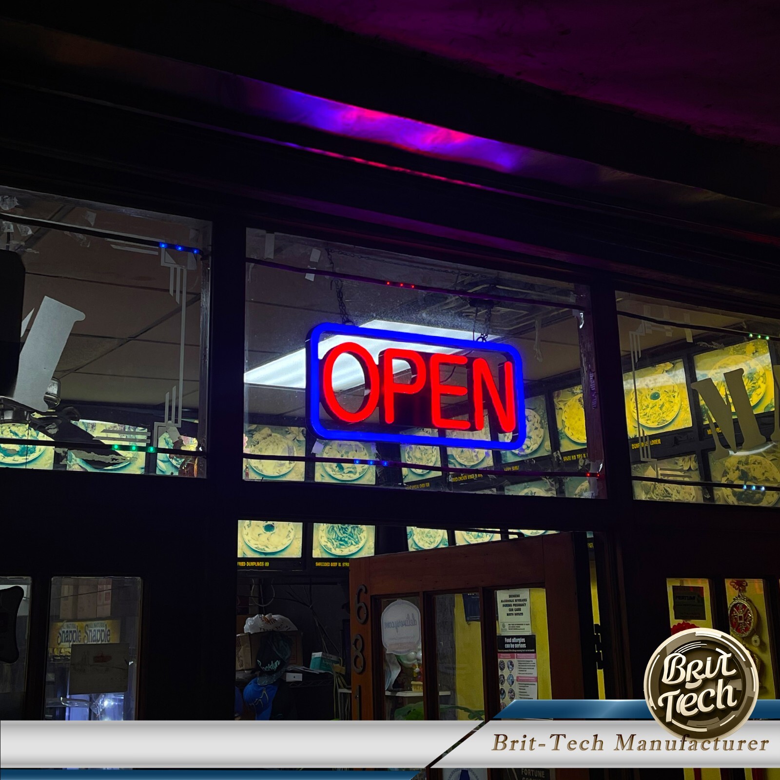 Large LED Open Sign 21″ Neon Light Bright for Restaurant Bar Store Shop Business