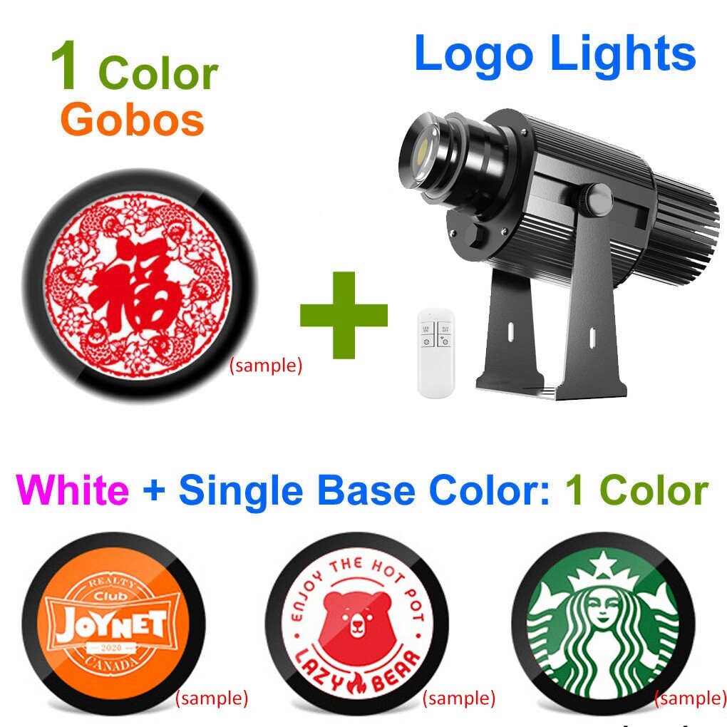 50W Waterproof LED Gobo Projector Outdoor Remote Control Advertising Logo Light