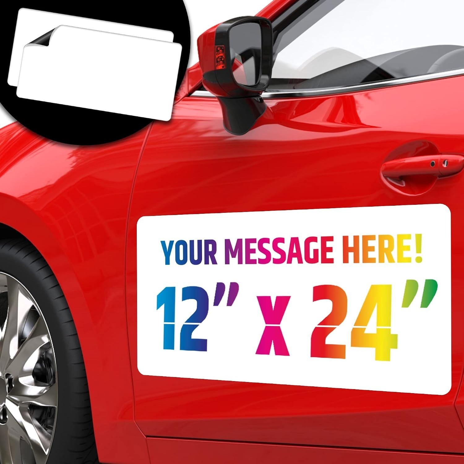 Weatherproof Magnetic Car Signs – Customizable Business Ads