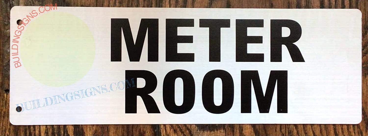 Meter Room Sign -Two-Sided/Double Sided Projecting, Corridor-REF24-1027