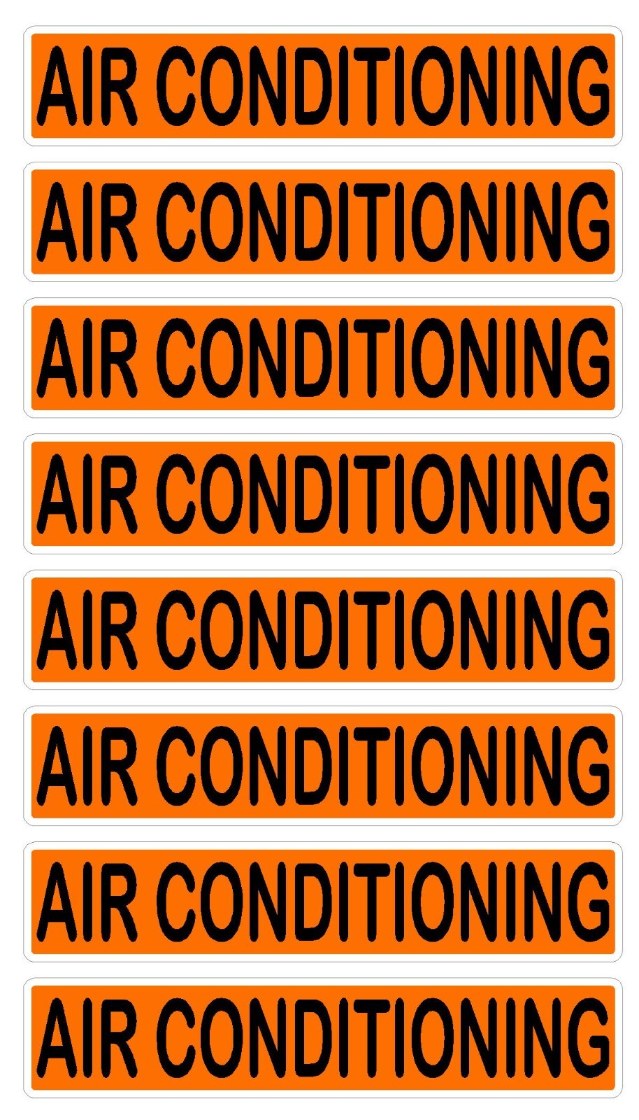 Conduit Line Marker Orange Black 110 115 120 208 220 240 480 Volt 3Phase Sticker