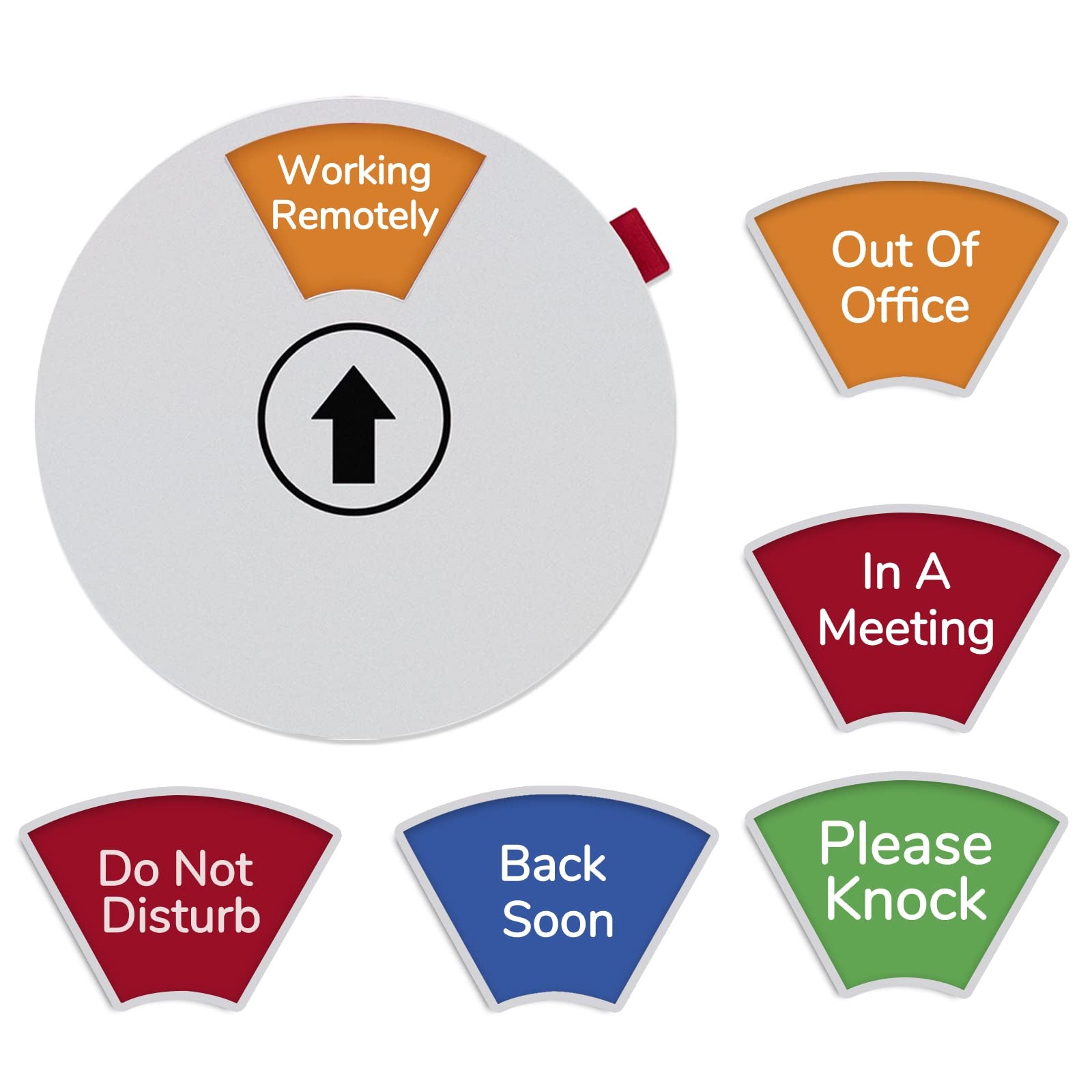 Office Door Signs, 6 Options Do Not Disturb,Out Of Office Sign for Door,Worki…