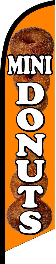 MINI DONUTS Advertising Banner Feather Swooper Flutter Flag
