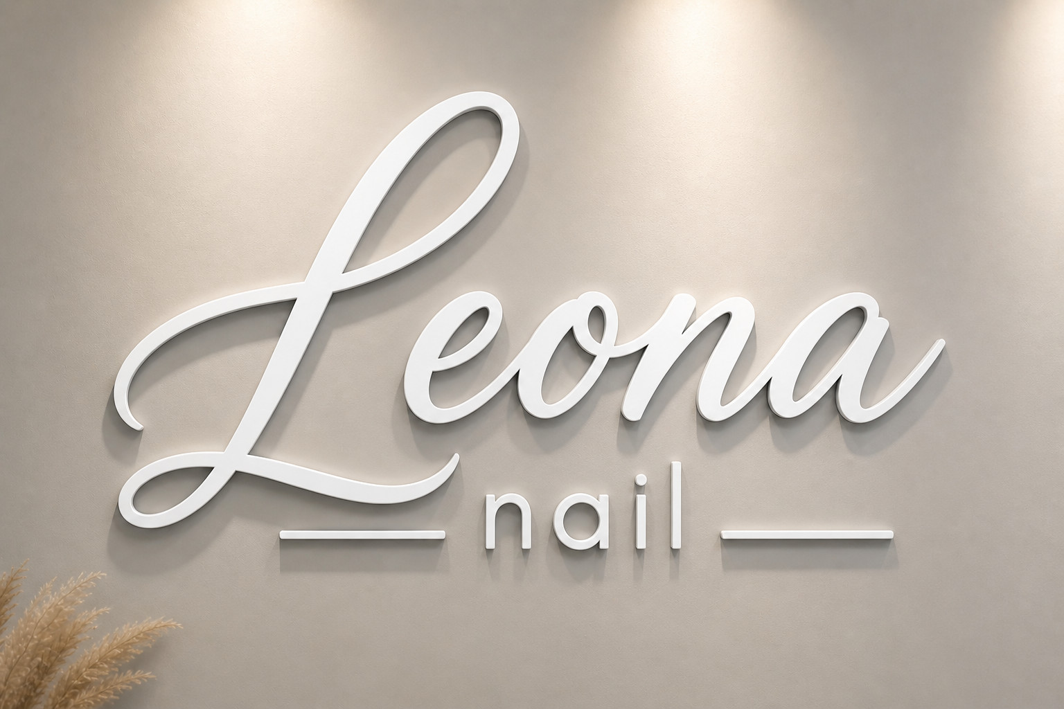 Custom Acrylic Wall Letters Sign | Business Name Sign | Nail Spa Salon Wall Deco