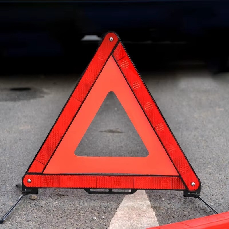 Slow Moving Vehicle Triangle Sign Plastic Farm SMV Safety Sign