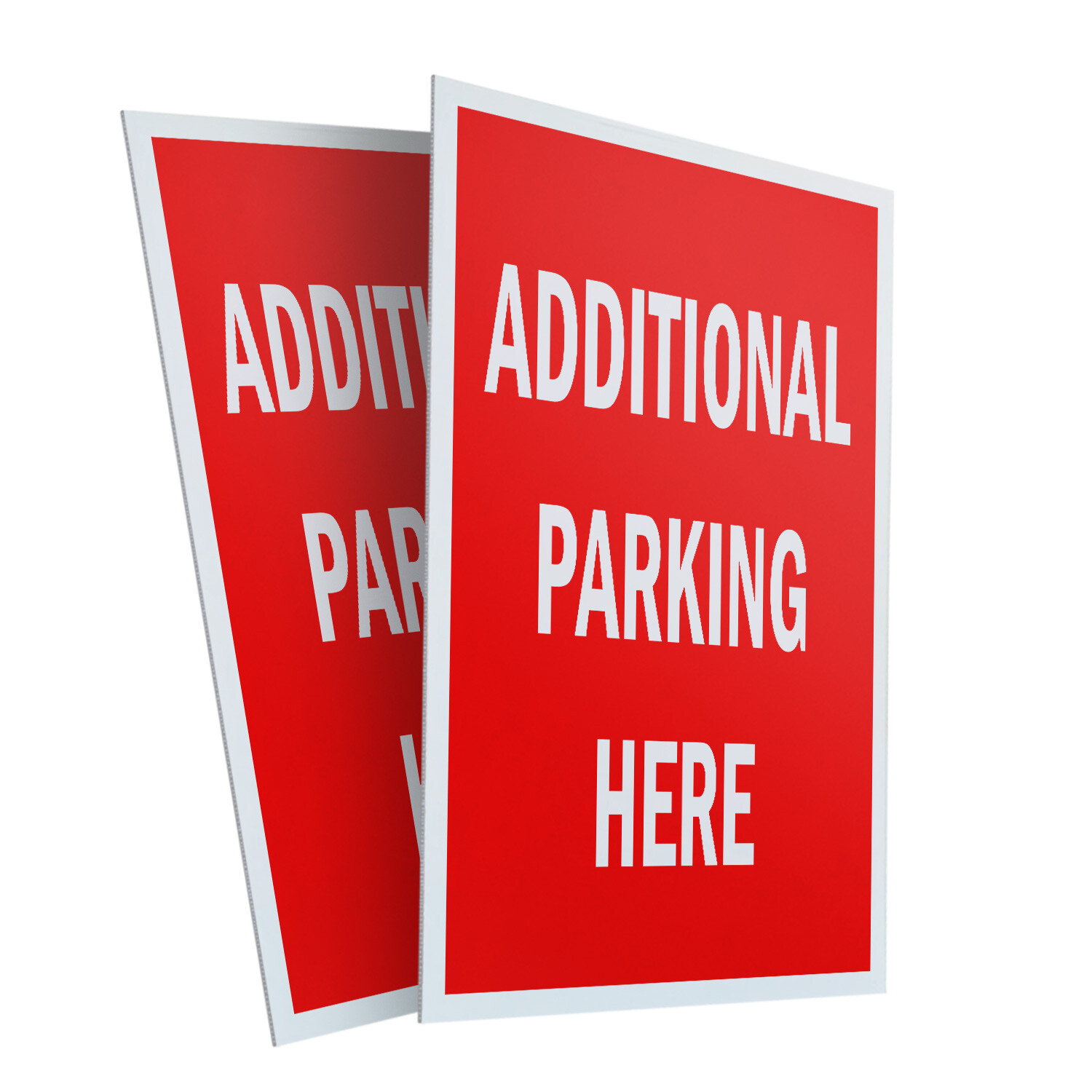 A-frame Sidewalk Additional Parking Here 24″ x 36″ Double Sided A-Frame Sidewalk