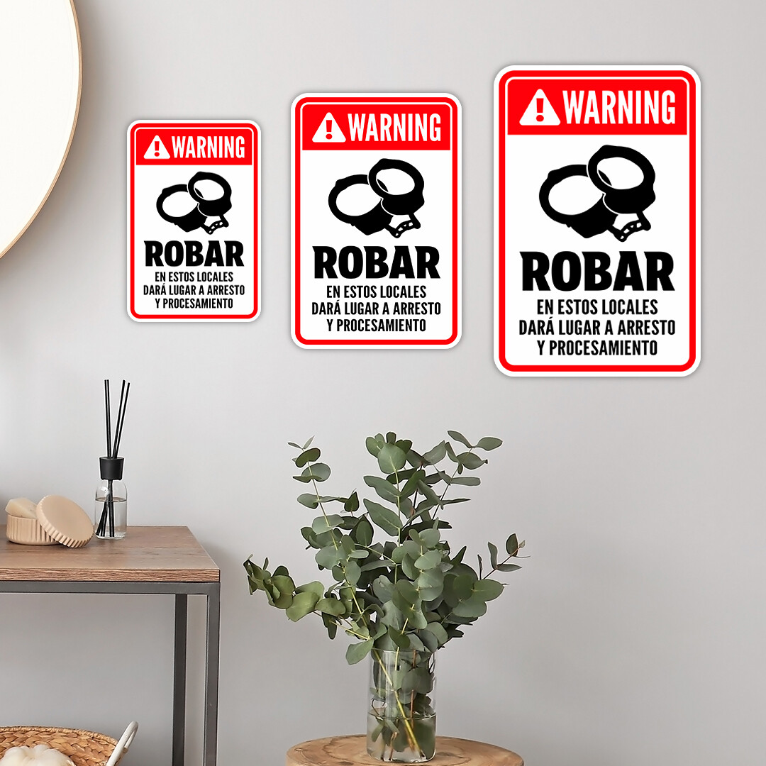 Portrait Round Plus Robar En Estos Locales Dará Lugar a Arresto y Procesamiento