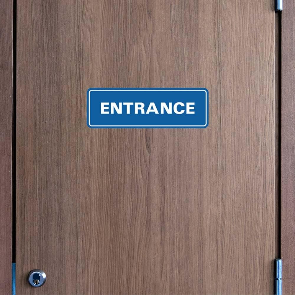 Small Standard Entrance Door/Wall Sign Black Business Office Commercial Store