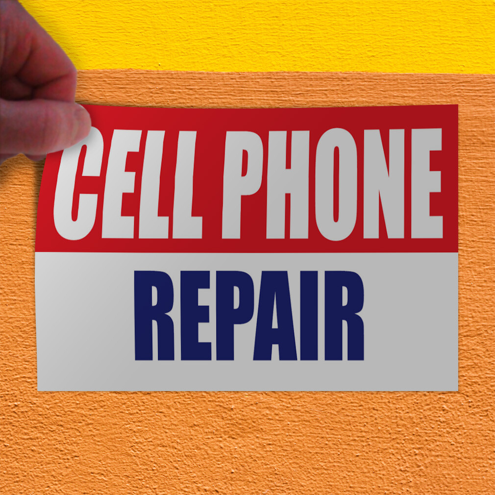 Decal Stickers Cell Phone Repair Promotion Business Vinyl Store Sign Label