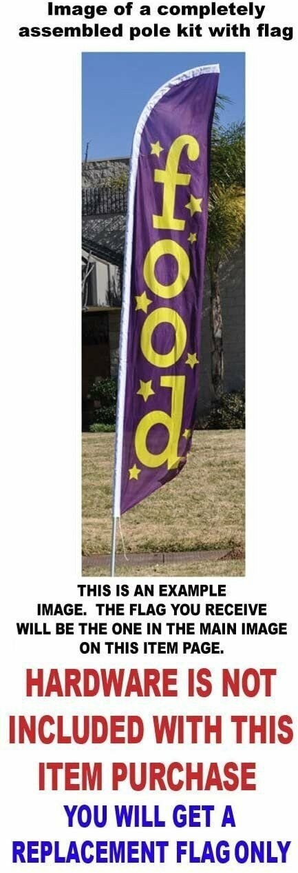 Solid Dark Blue Feather Banner Swooper Flag, Replacement Flag Only