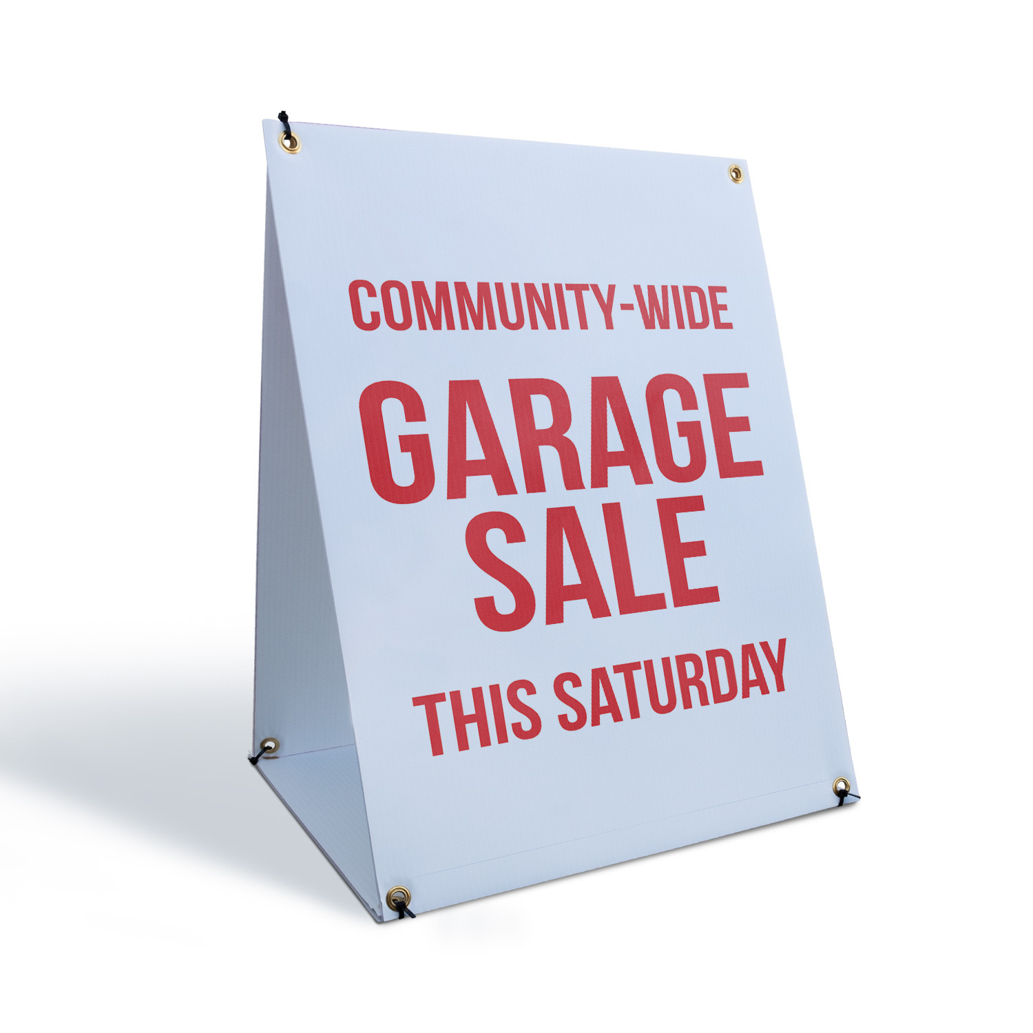 Community Wide Garage Sale Saturday A-Frame Sidewalk Sign Local Sales Events