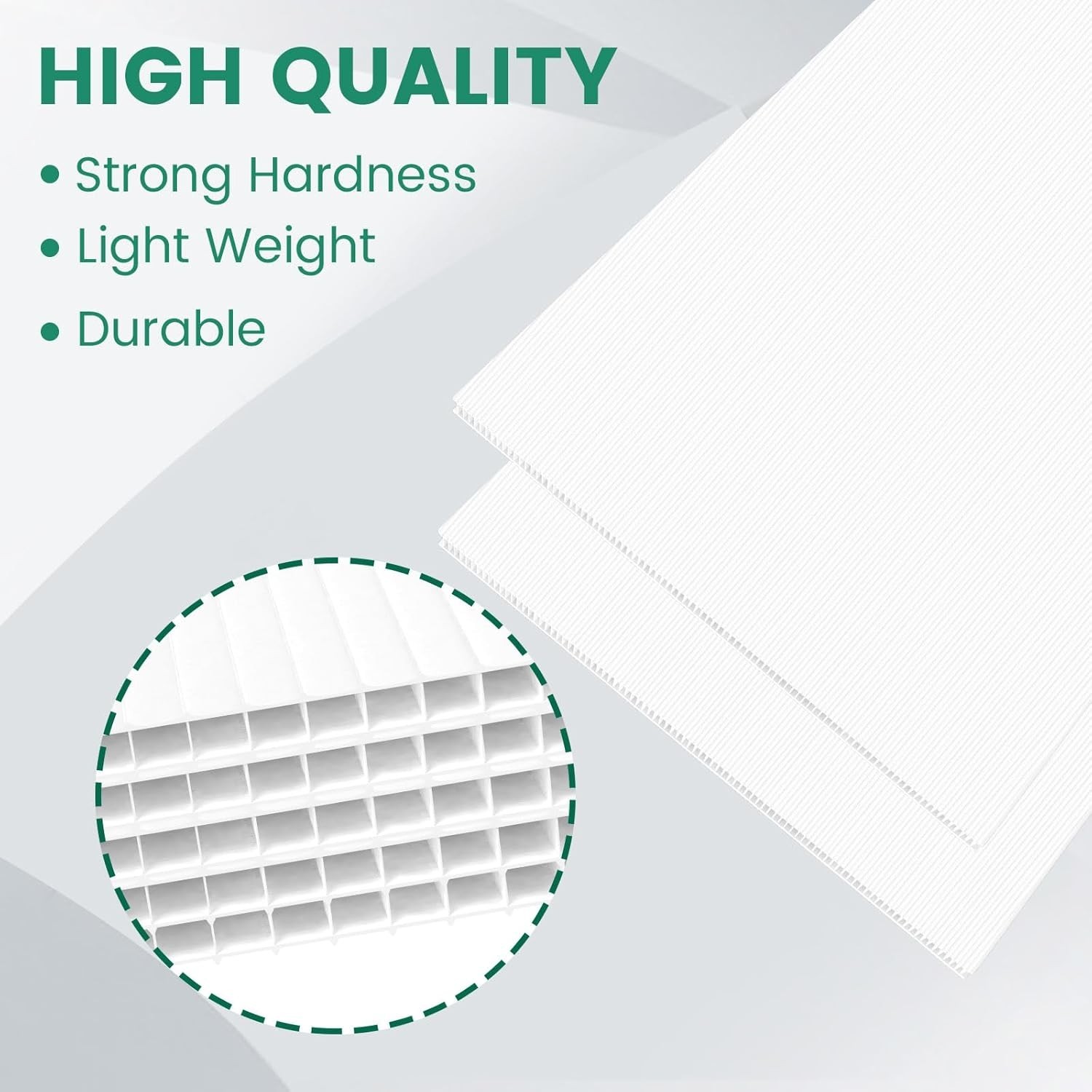 Corrugated Plastic Sheet for Indoor and Outdoor Use – 4 Mm Thick Poster Board…