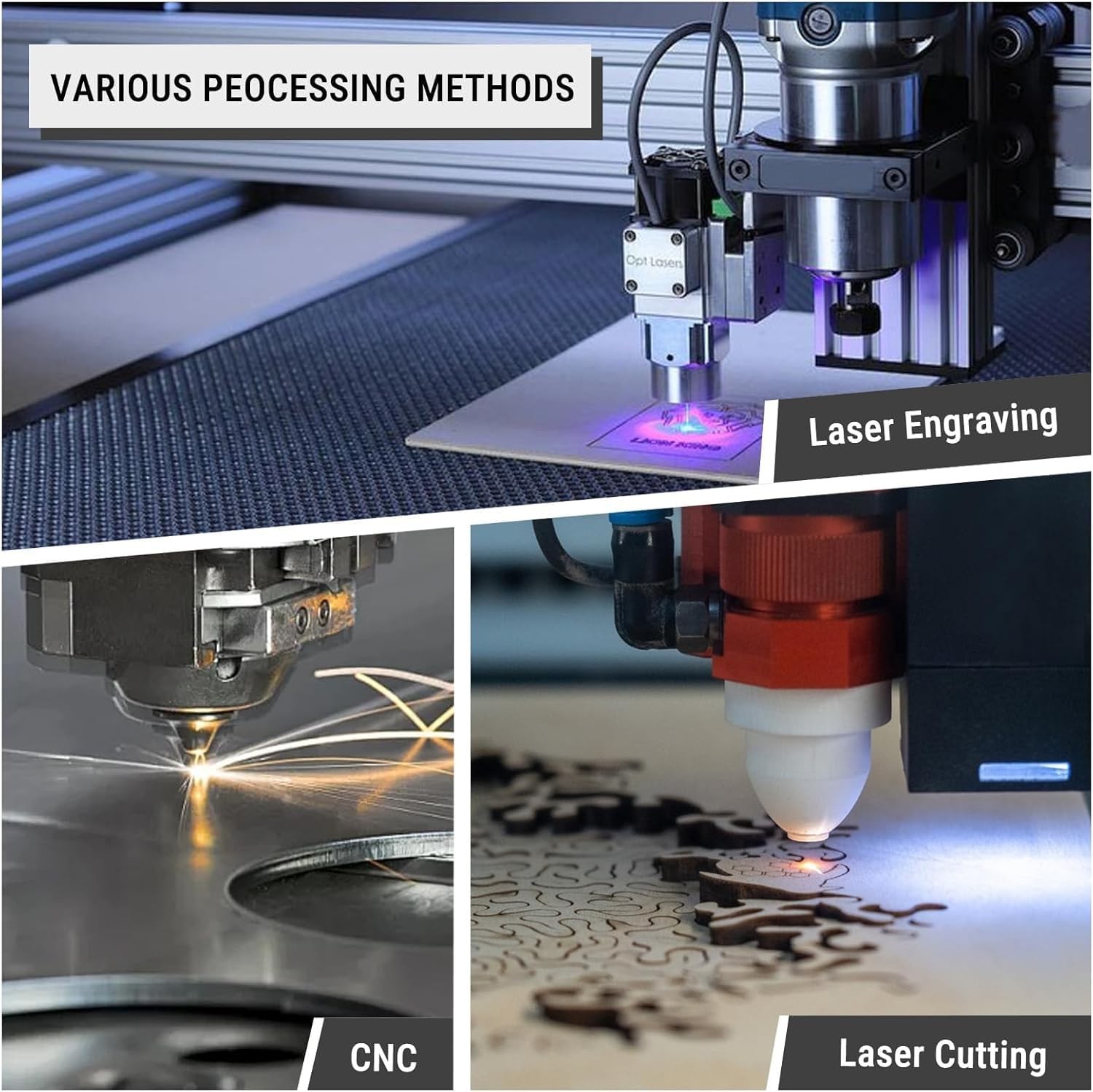 8 Pack Laser Engraving Double Color ABS Plastic Sheet 11.8” x 11.8” 1.3mm T…