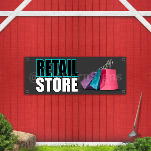 Retail Store Indoor Outdoor Vinyl Banner Design