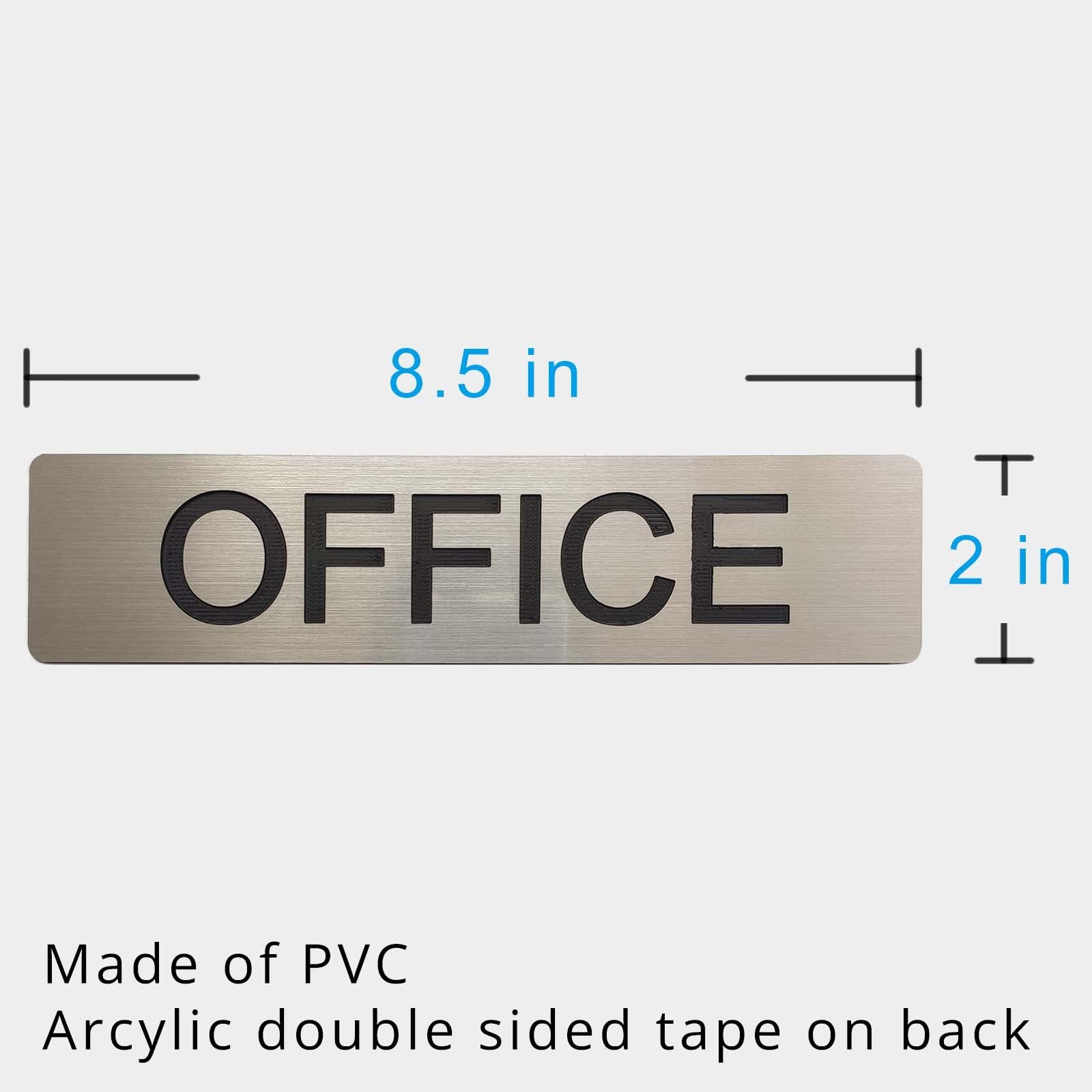 Office Sign, Plastic Plate Sign for Business Room, Easy Installation Door or …