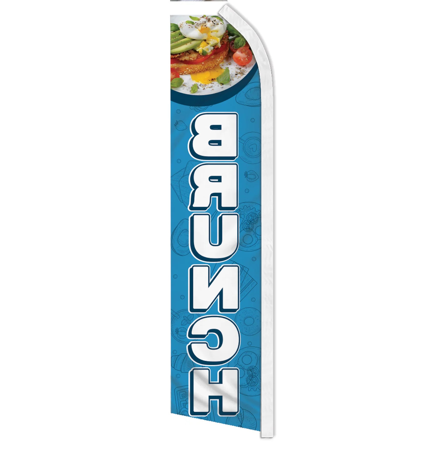 BRUNCH advertising super flag polyester banner sign *POLE NOT INCLUDED