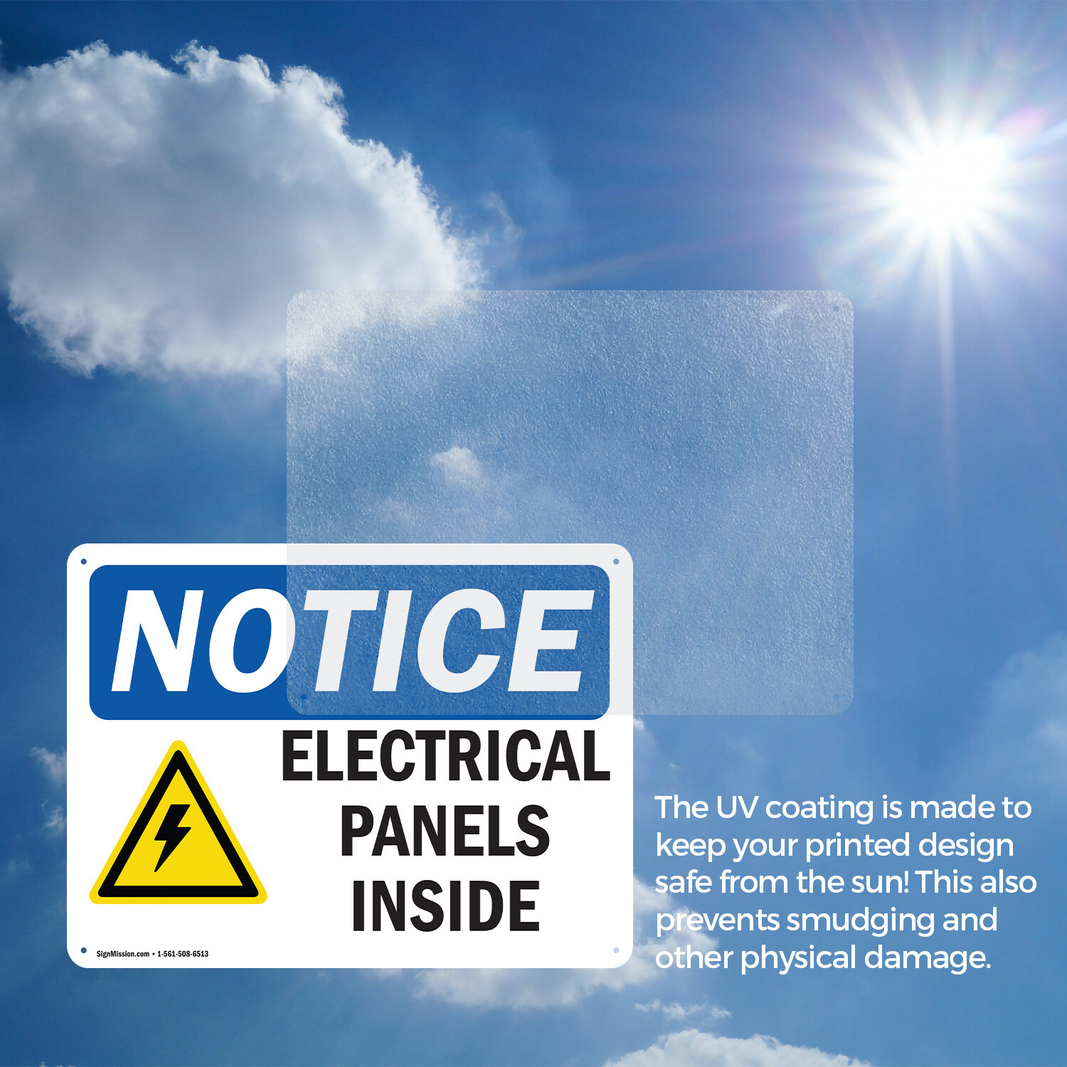 (2 Pack) Electrical Panels Inside OSHA Notice Sign Decal Metal Plastic