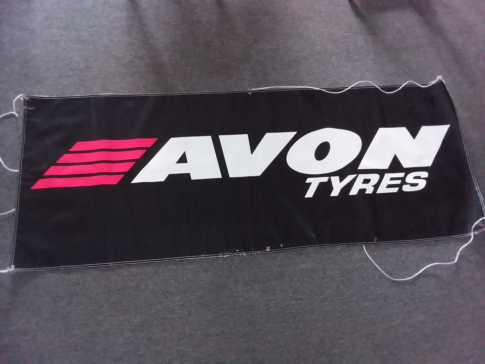 Avon Tyres PVC Vinyl Banner Tyre Garage Workshop Trackside Print Sign 3ftx8ft