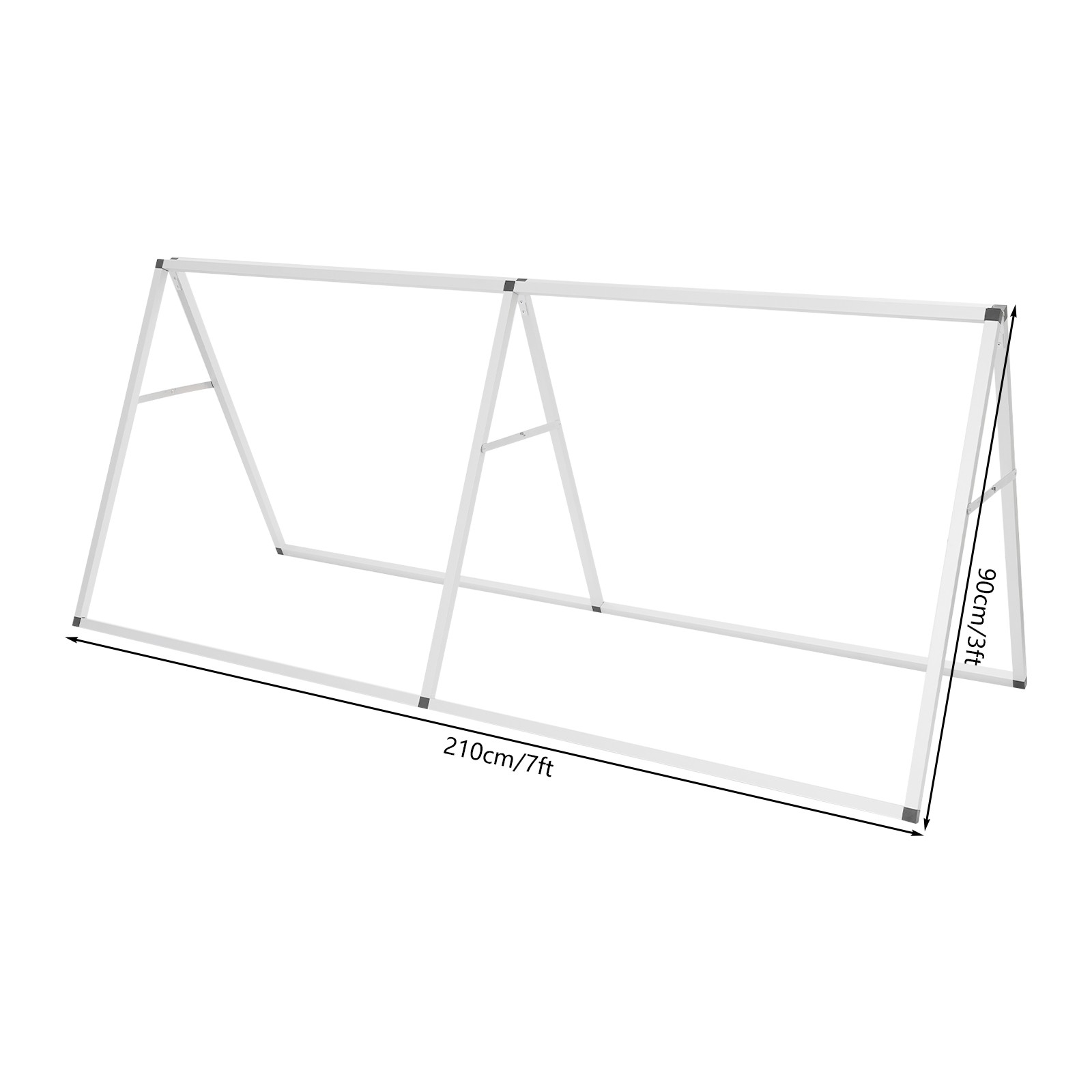 Large Poster Stand Double Sided Floor Standing A-Shaped Sign Holder 7x3ft NEW
