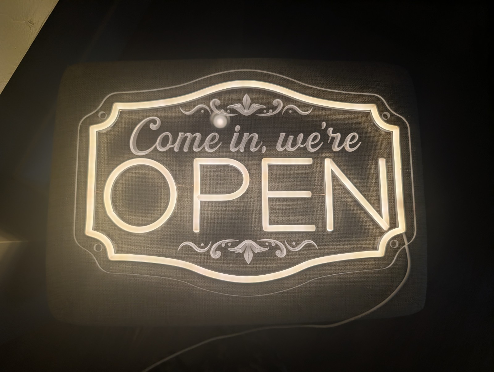 Medium 16.25″ X 11″ Neon Open Sign LED – Dimmable Brightness for Business & Cafe
