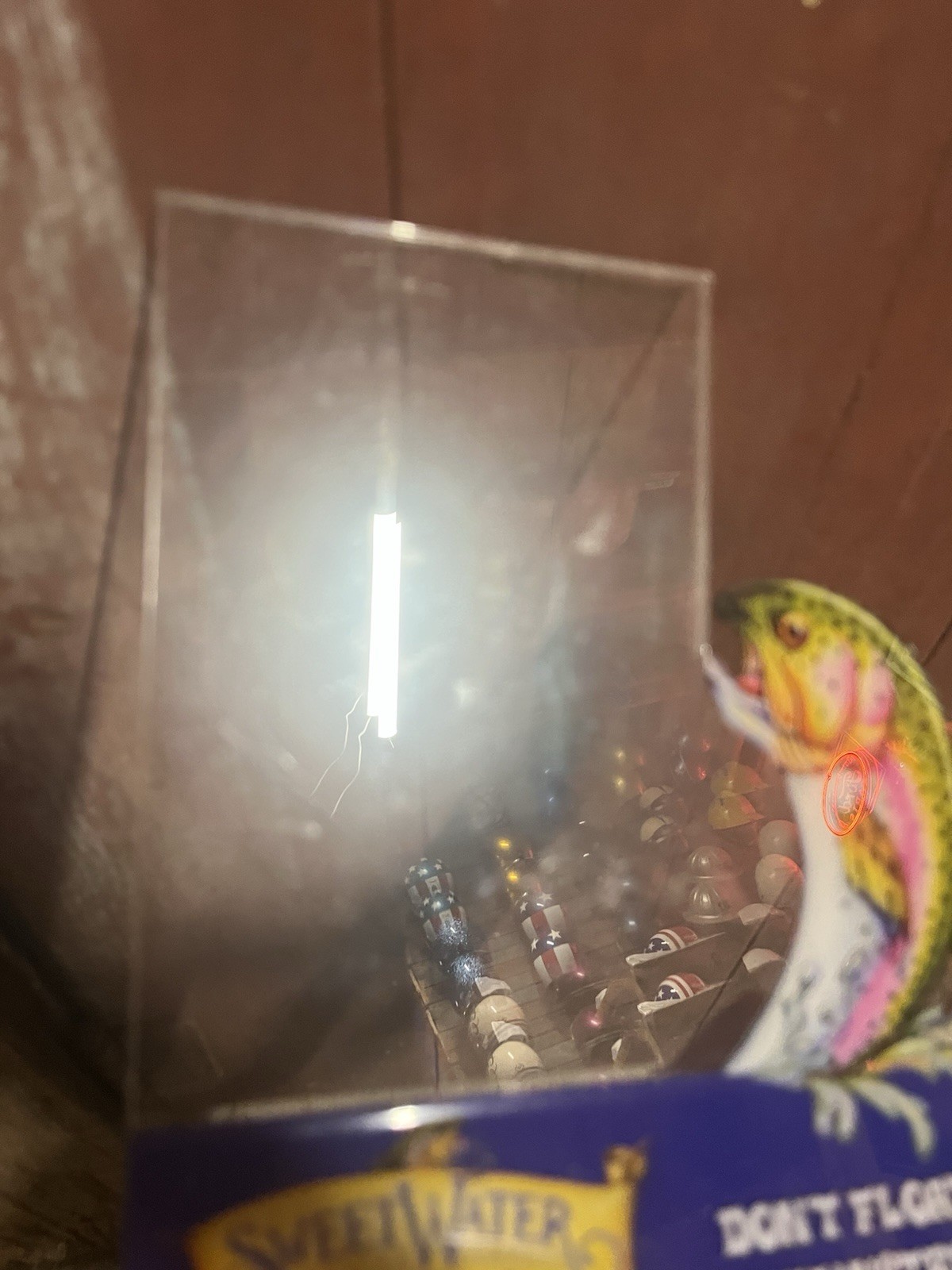 Sweetwater Brewing Co Trout Acrylic Restaurant Sign Holder Beer Bar Menu Stand