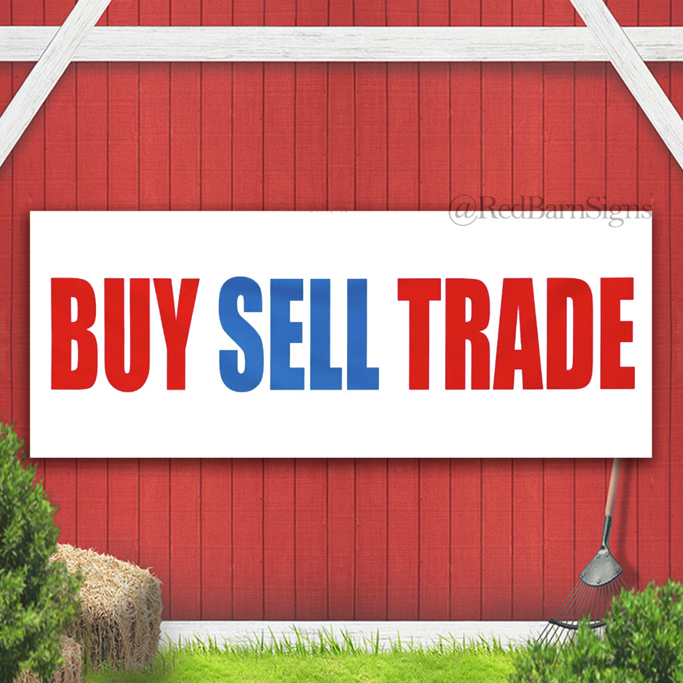 Vinyl Banner Multiple Sizes Buy Sell Trade Promotion Business Trade Shows
