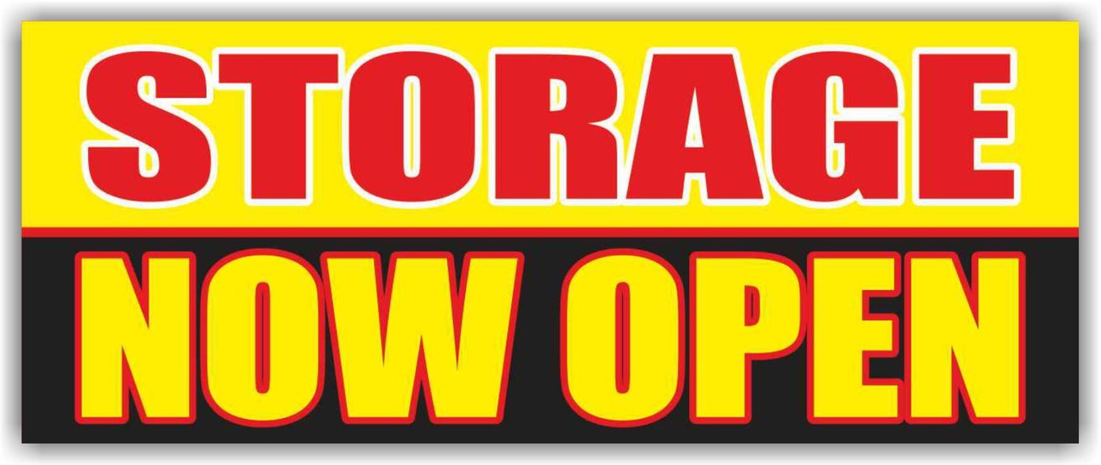 STORAGE Now Open Advertising Banner Vinyl Sign Rv Boat Rent Space Secure Indoor