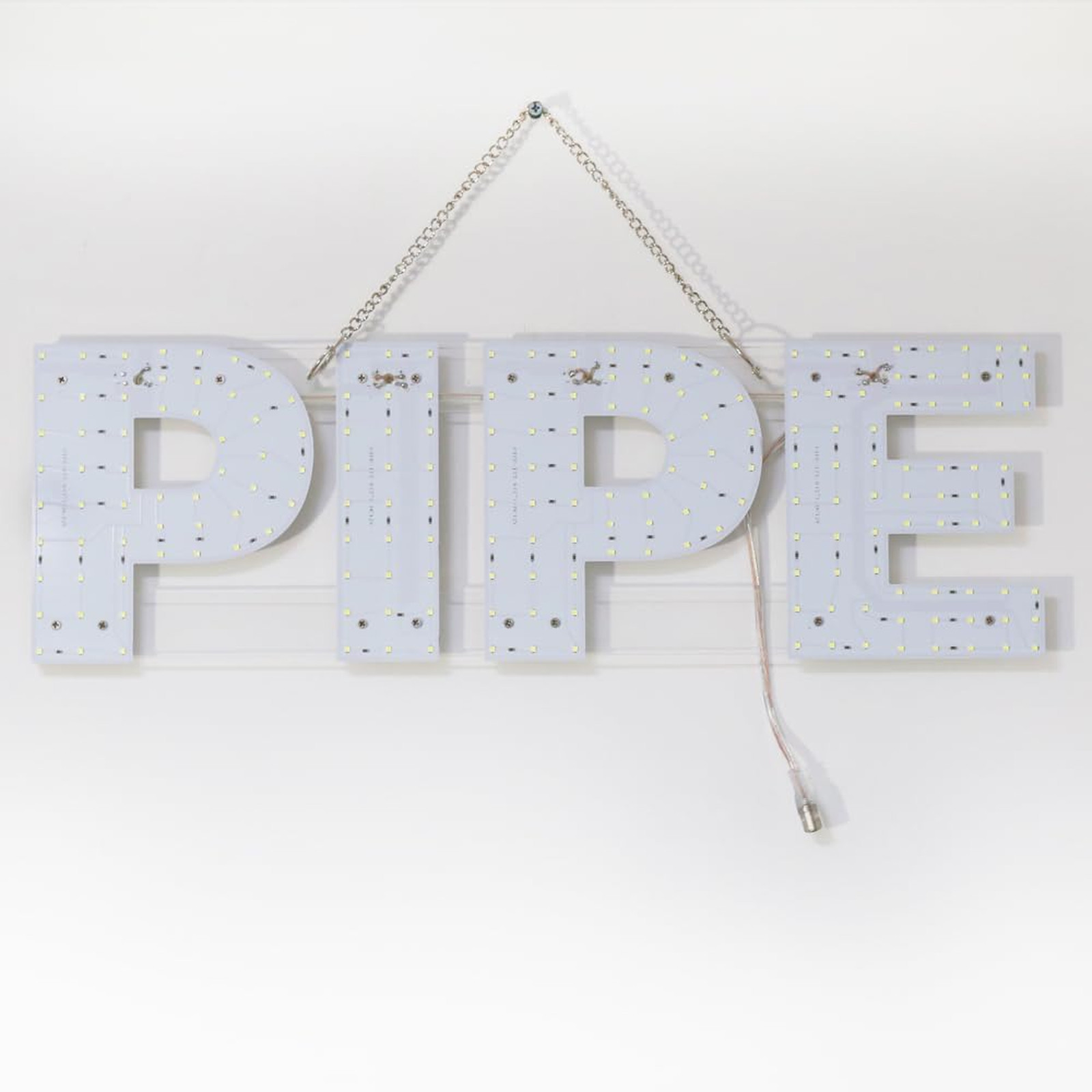 30×10 Inch LED Pipe Sign for Smoke Shops Retail Stores Super Bright Hanging