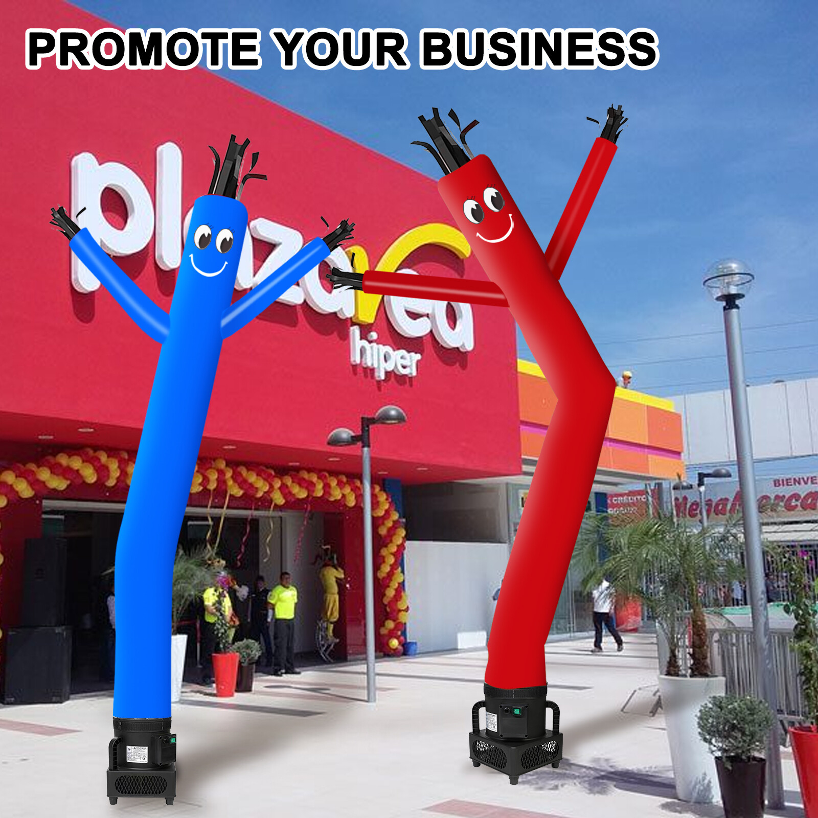 MOUNTO 6FT Inflatable Puppet Dancer with 1/4 HP Blower – Complete Set for Events