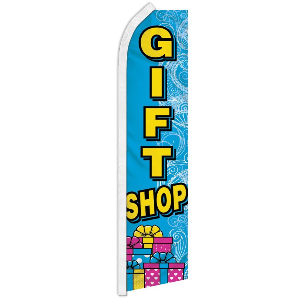GIFT SHOP advertising super flag polyester banner sign *POLE NOT INCLUDED*