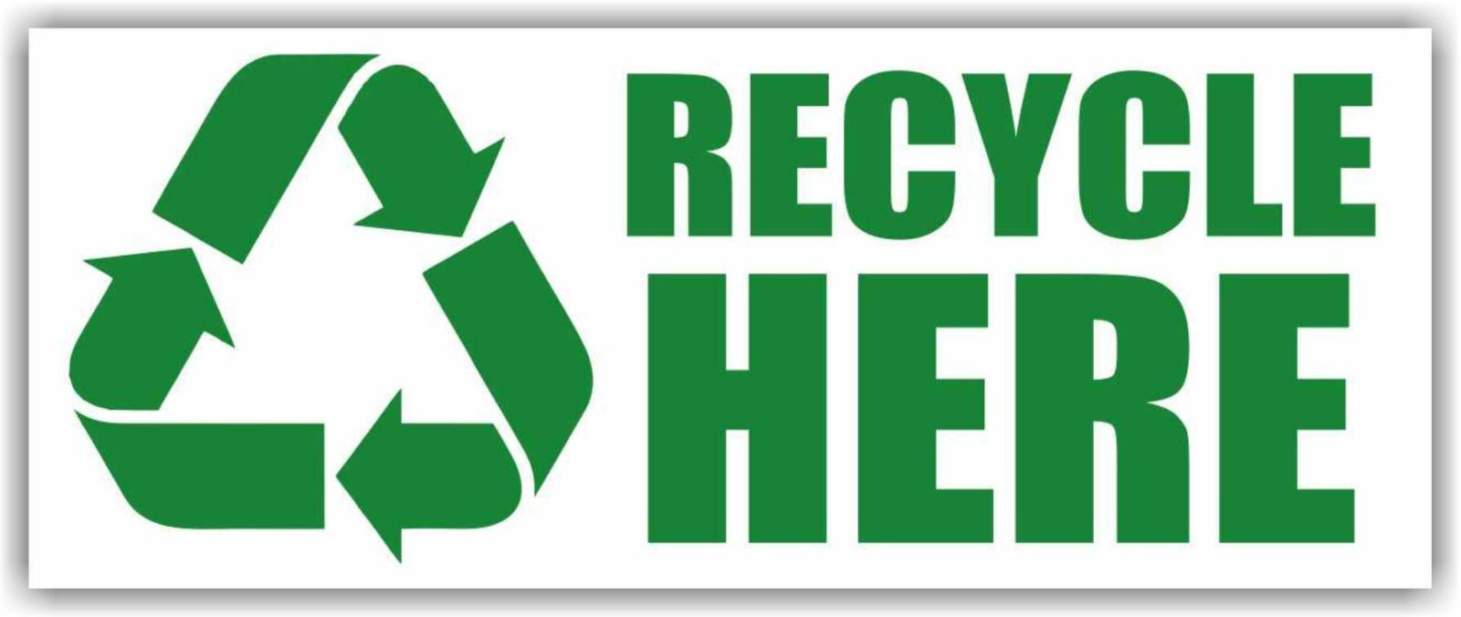 RECYCLE HERE Advertising Banner Vinyl Mesh Sign drop off center battery service