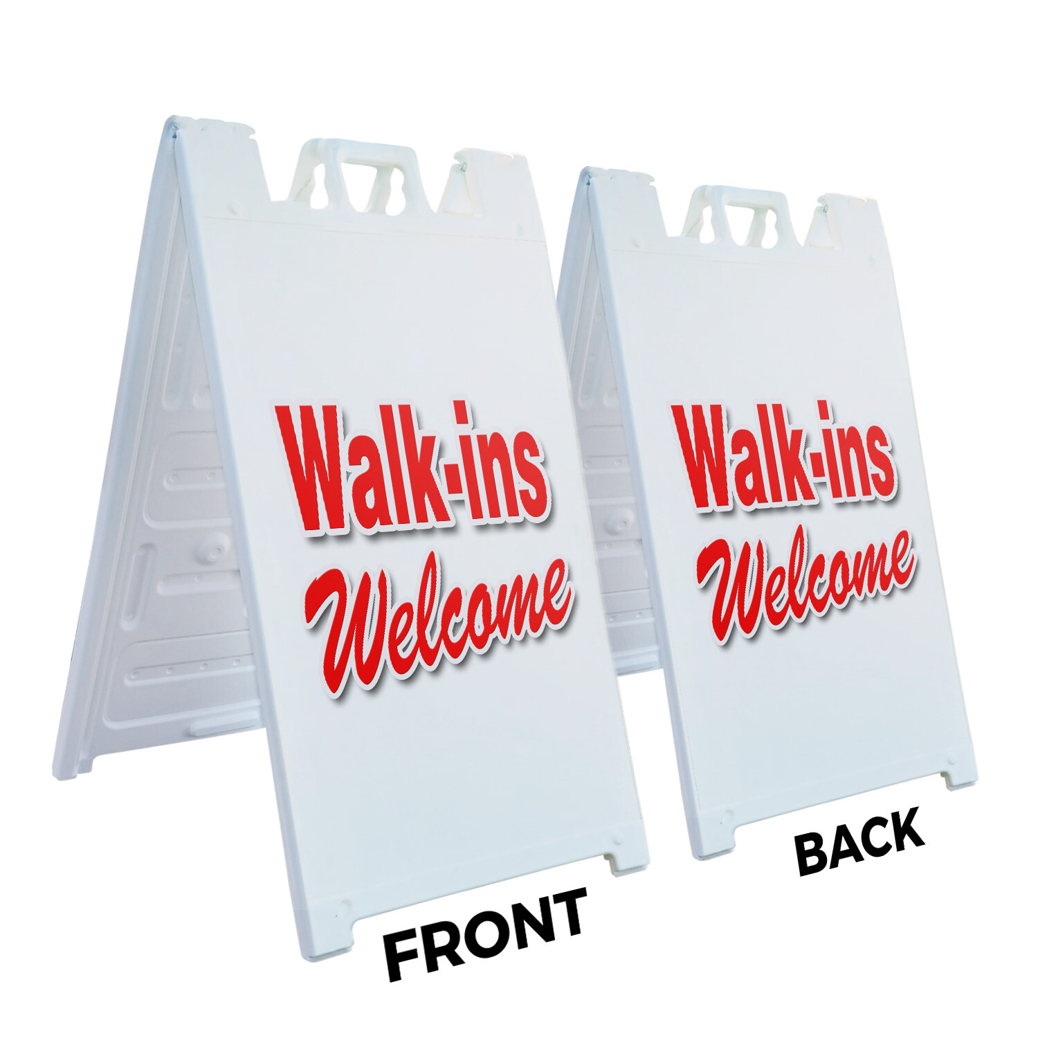 A-frame Sidewalk Walk-ins Welcome 24″ x 36″ Double Sided A-Frame Sidewalk Sign