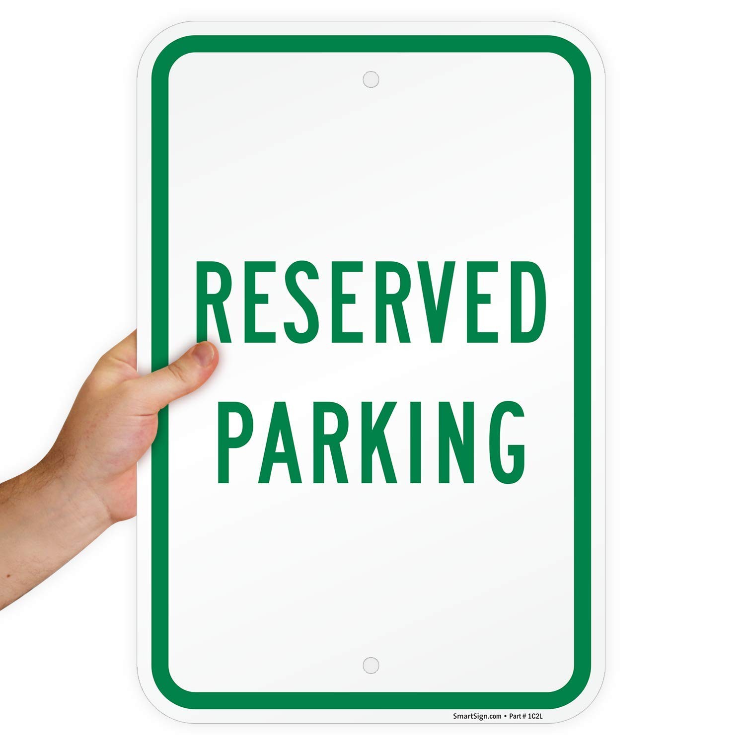 Reserved Parking Sign 12×18 Inch Aluminum Heavy Duty Weatherproof Decor Wall