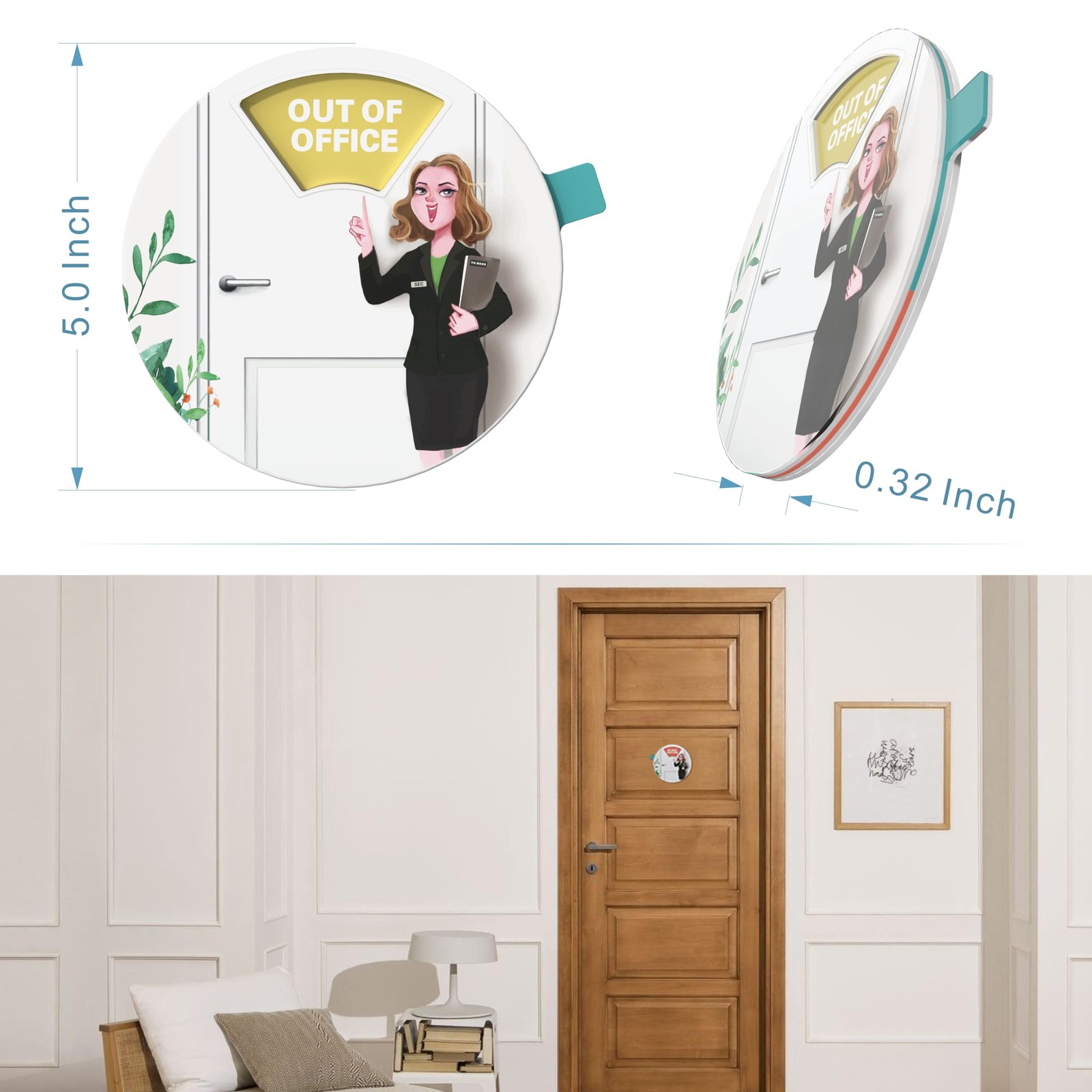 Door Hanger Sign, Do Not Disturb, Welcome Please 12 x 18 inches, Assistant
