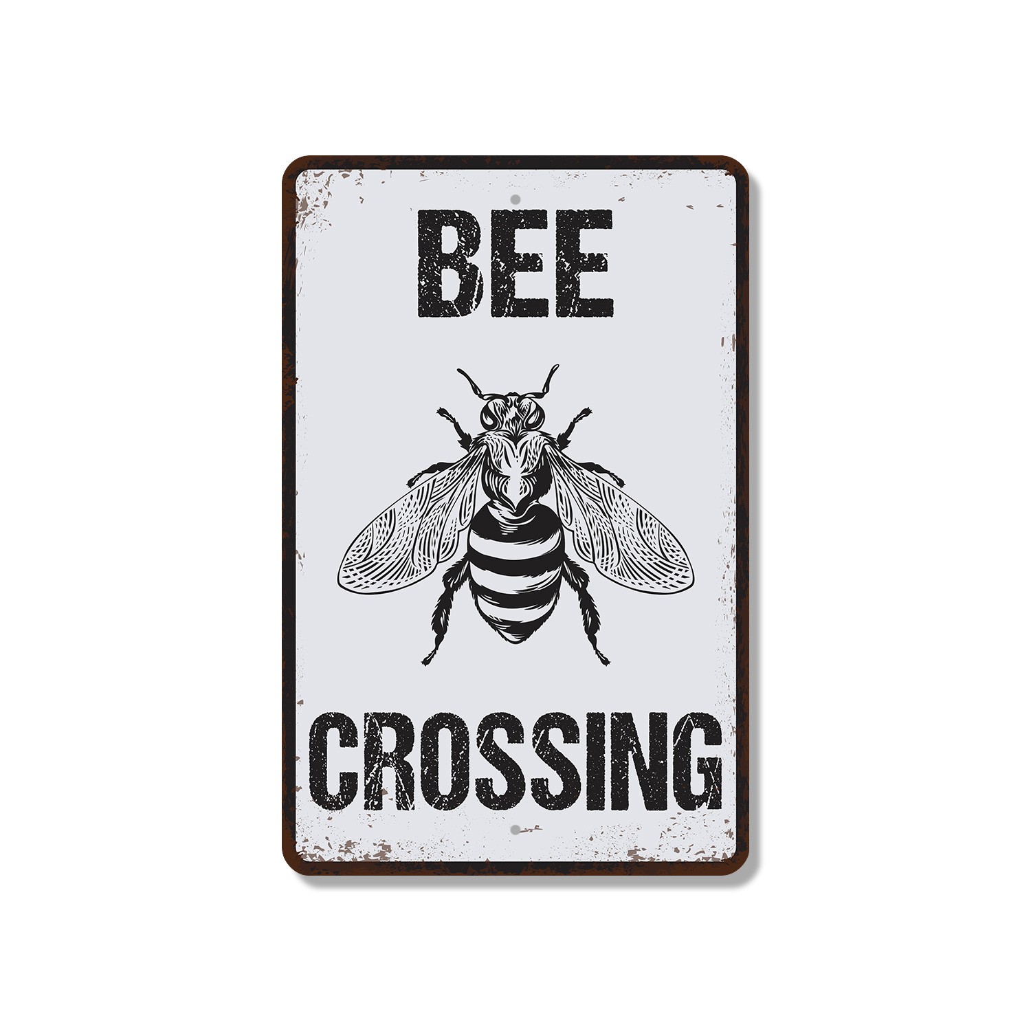 Bee Crossing Sign Buzz By Do Not Swat Durable Perfect for Gardens Orchards Yards