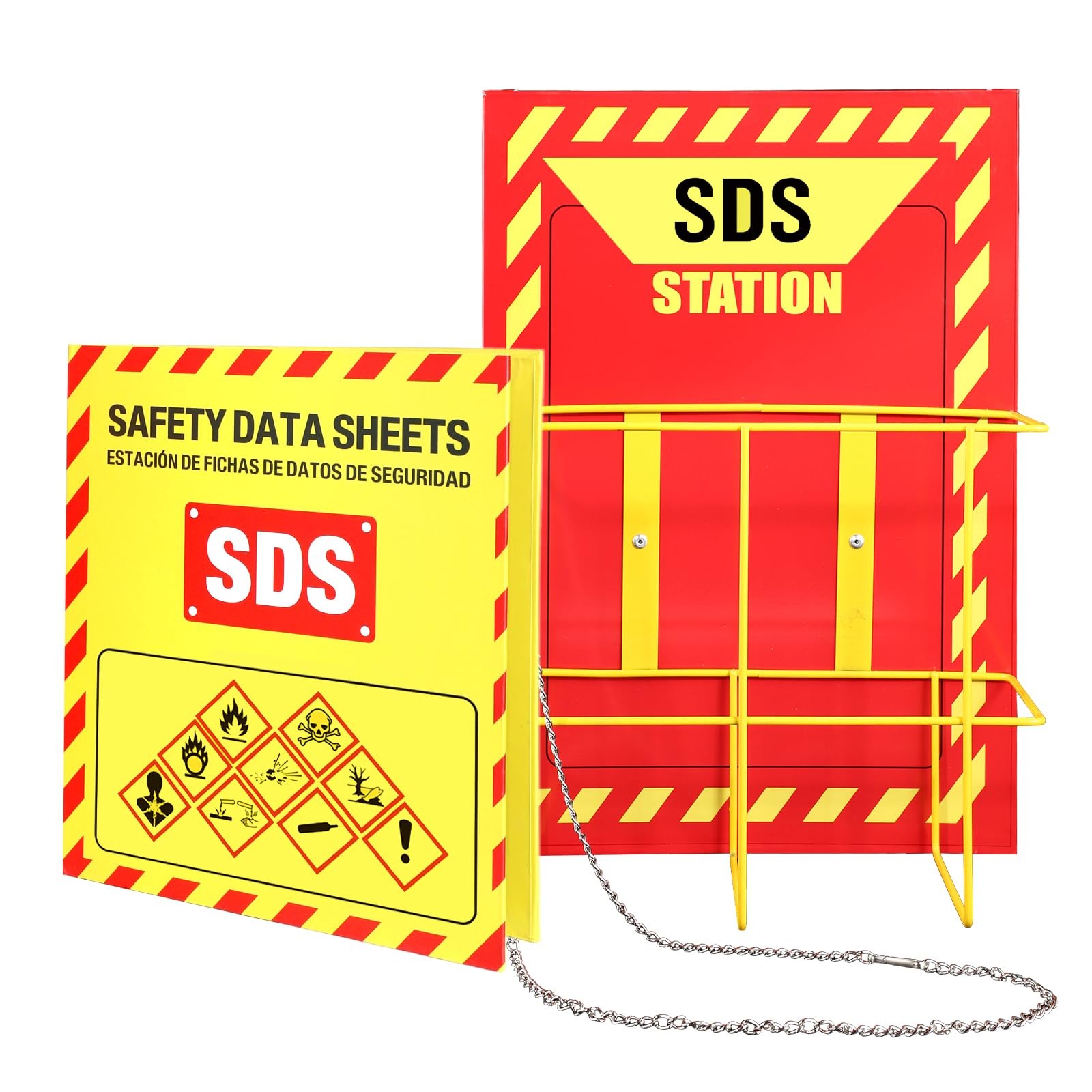 MSDS Yellow Heavy Duty 3 Inch Material Safety Data Sheet 3 Ring Binder with S…