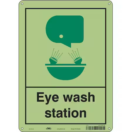Condor 470Z16 Eye Wash Station, 10 In W X 14 In H, Vertical Rectangle,