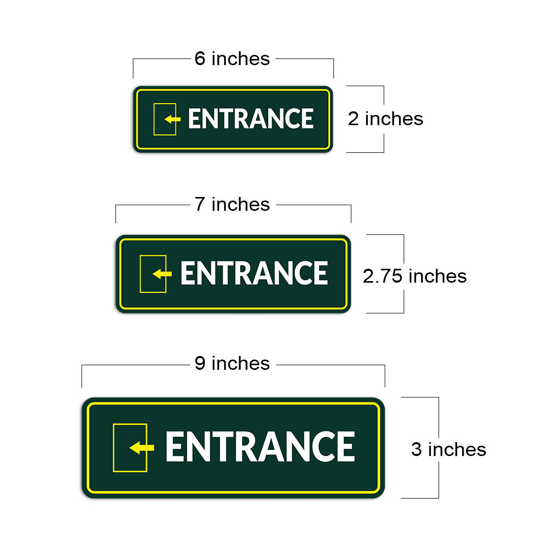 Standard Plus Entrance Door or Wall Sign | Workplace Office and Business