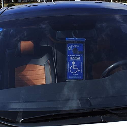 Clear Handicapped Placard Holder with Large Hanger – Perfect for Easy Transfers