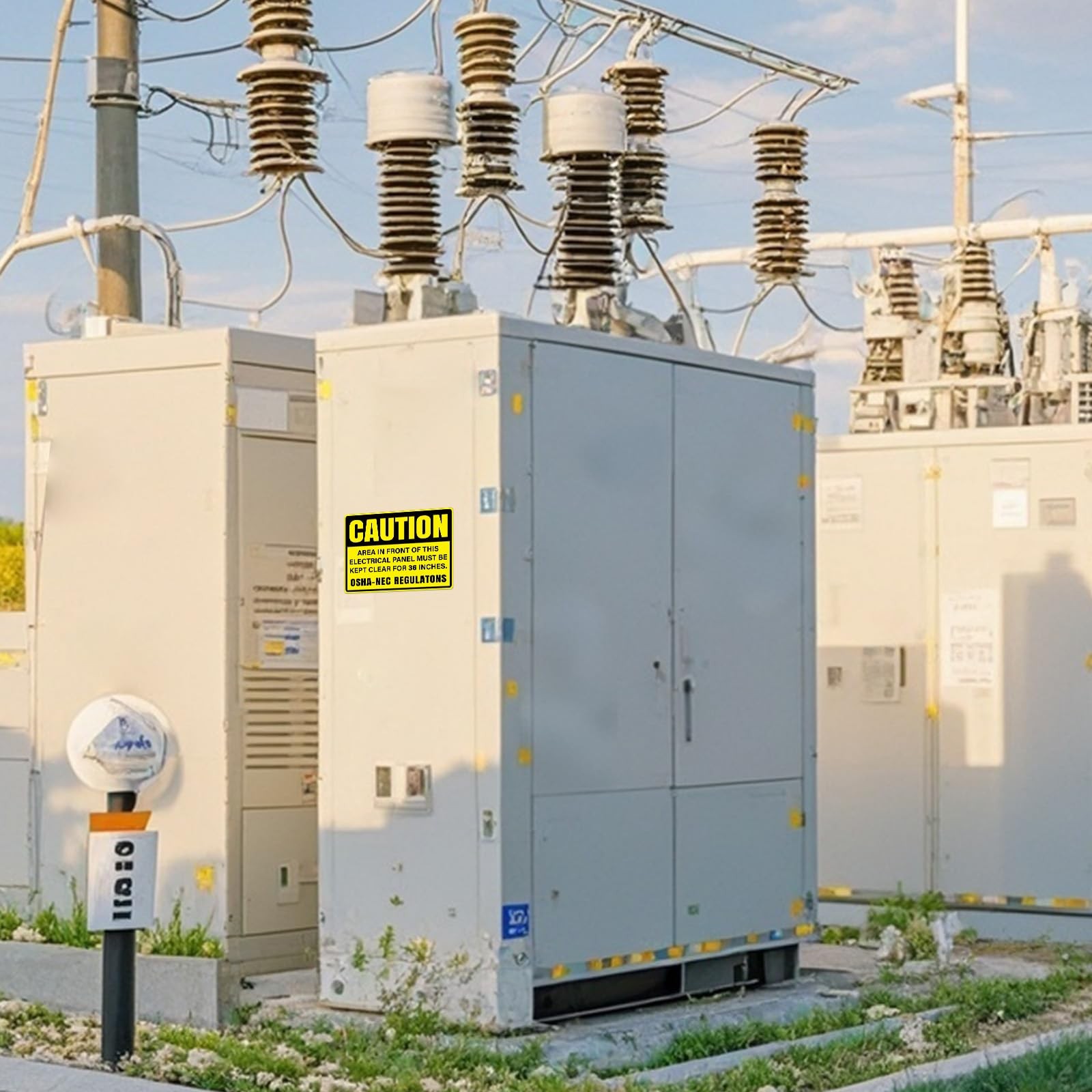 10 Pack Caution Area In Front Of This Electrical Panel Must Be Kept Clear For…