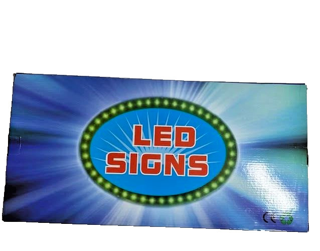 LED OPEN Sign Red Blue Lighted Business Store Window Shop Neon Style Sign New