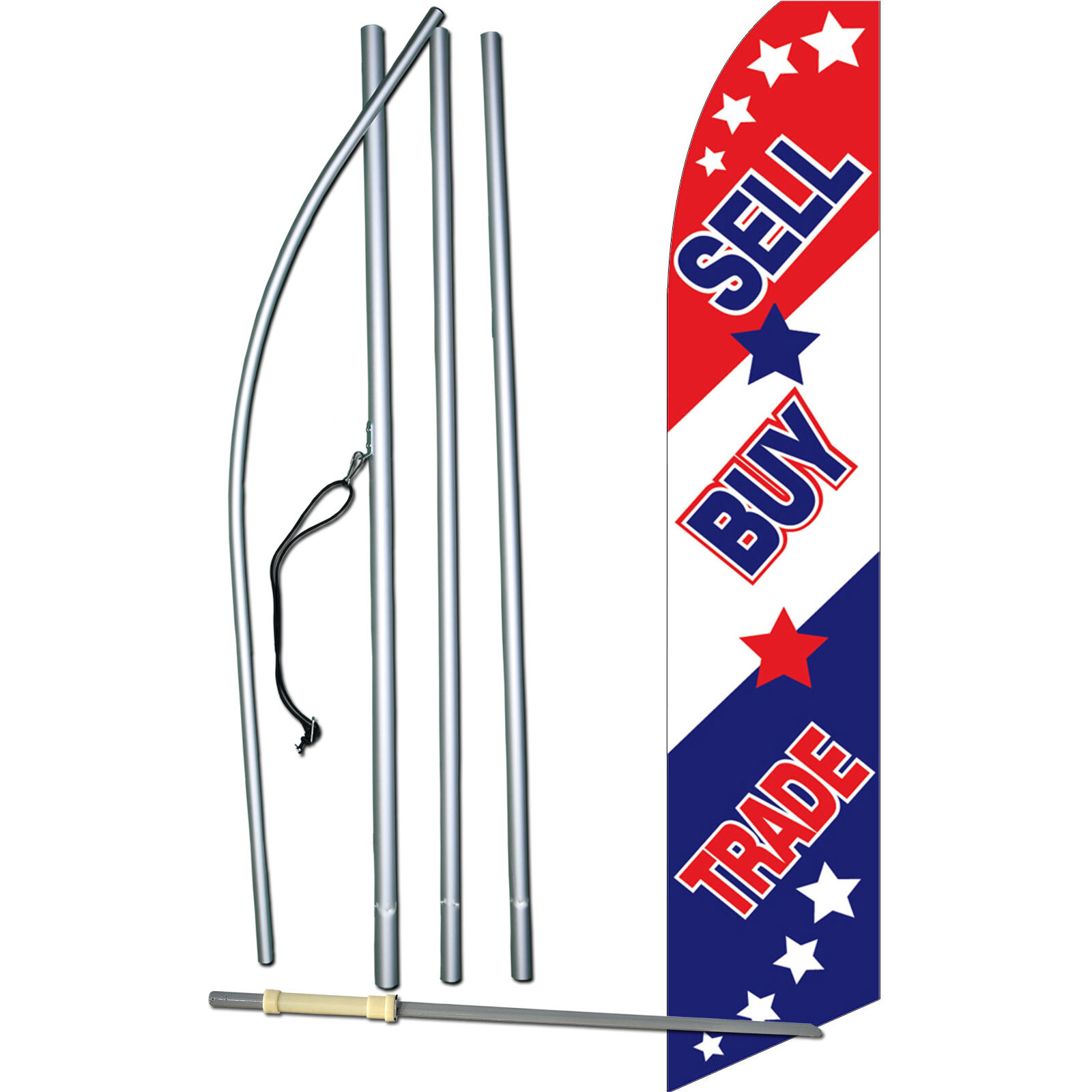 Sell Buy Trade Complete Swooper Flag Bundle
