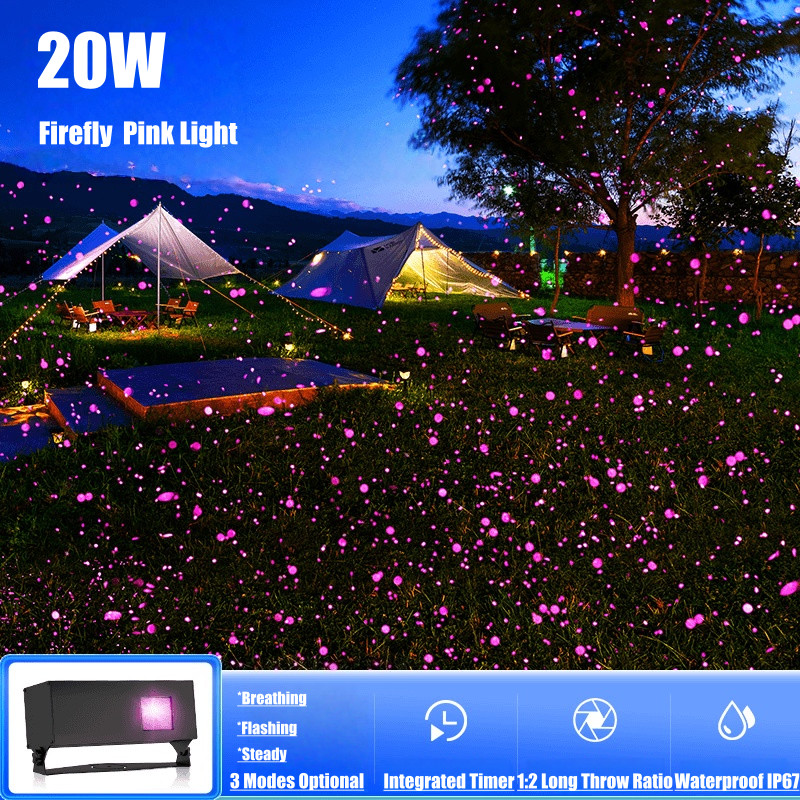 Outdoor Dynamic Firefly Laser Starry Sky Projection Light for Garden Landscape
