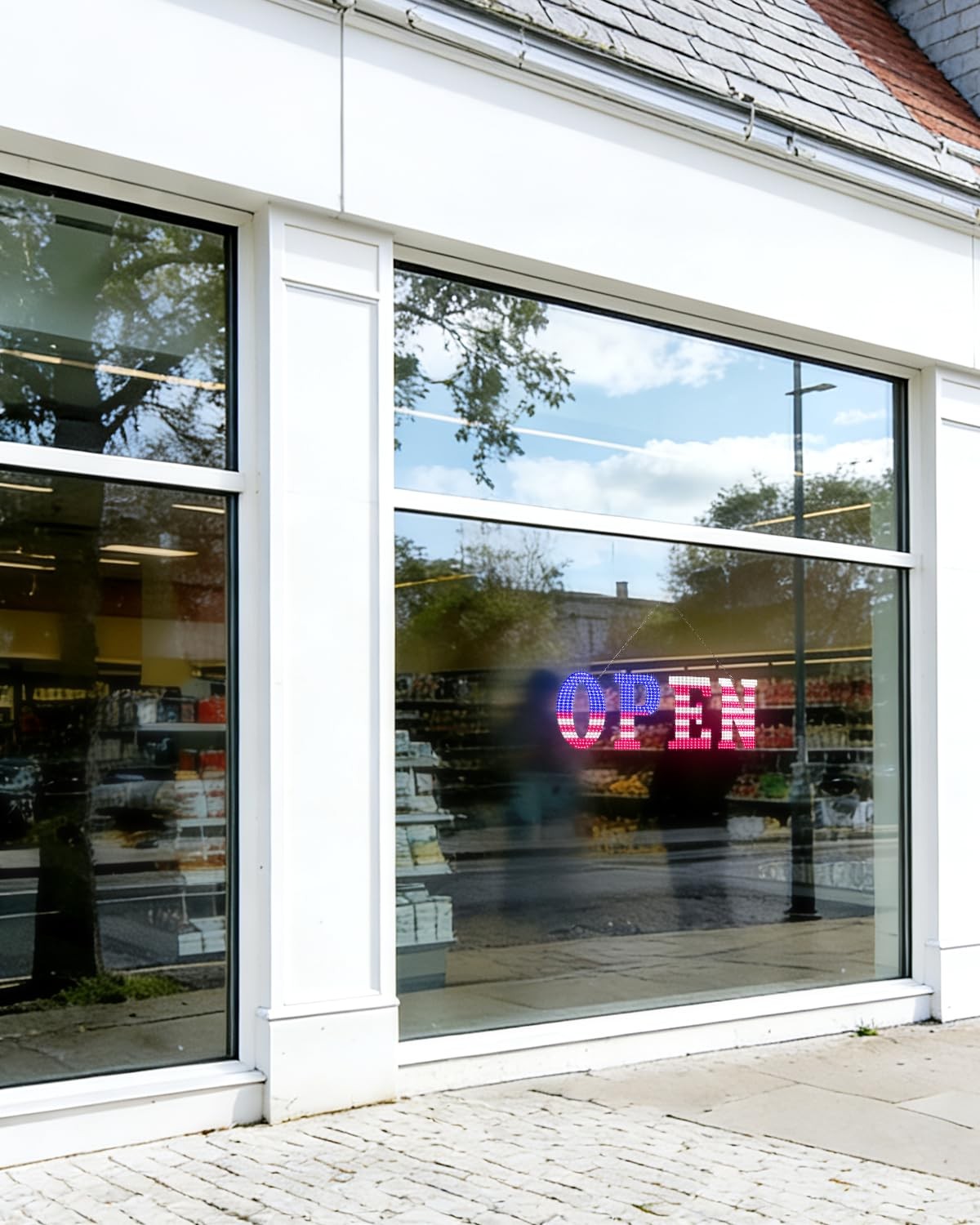 30” x 10″ Large Open Signs for Business, Super Bright LED Open Closed Sign w…